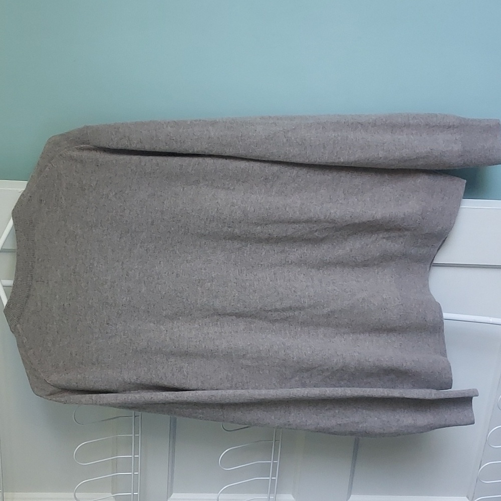 Naadam Mens 100% Cashmere Wool Classic Cardigan Heather Taupe Tan NWOT - Picture 3 of 5